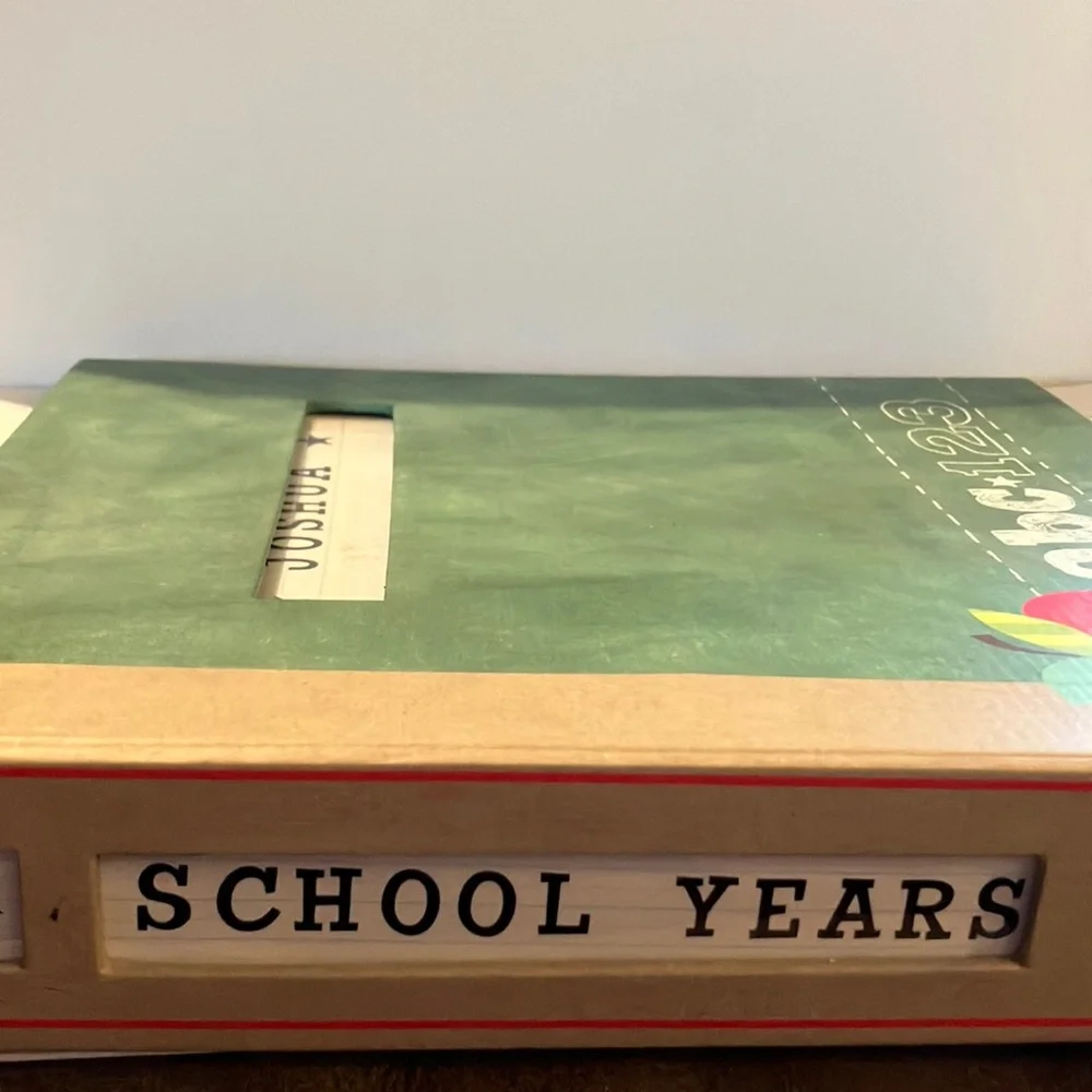 Green ABC 123‎  School Days Scrapbook Binder